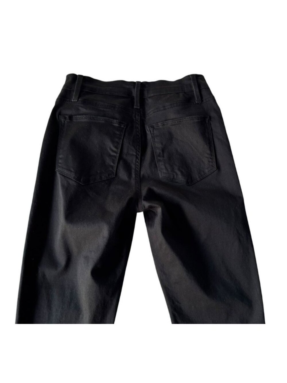 Frame Women’s Sz 26 Le High Flare Black Denim Jeans - Picture 10 of 11